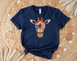 Giraffe 4th Of July Shirt, American Flag Shirt, Patriotic Shirt, Fourth Of July Shirt, USA Shirt, Memorial Day Shirt
