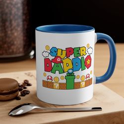 Funny Gift For Dad, Fathers Day Mug, Super Daddio Mug, Gamer