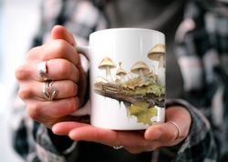 Mushroom Coffee Mug  Boho Cottagecore Fungi  Beautiful Water