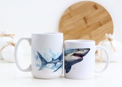 Shark Coffee Mug  Aquarium Mug  Marine Life  Sea Life  Beaut