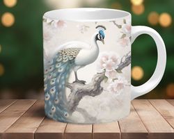 Coffee Mug Peacock Coffee Cup Animal Lover Mug Gift for Women