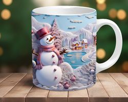 Coffee Mug, Coffee Cup, Snowman Mug, Santa Mug,  Christmas Decor, Gift