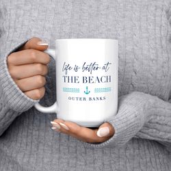 Custom Beach Mug, Beach Life Mug, Beach House Gift, Beach House Decor,