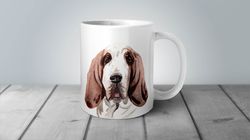 Basset Hound Mug, Basset Hound Gift, Gift from Dog, Dog Mom Mug, Dog D