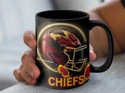 Chiefs Football Team Helmet Design NFL Coffee Mug