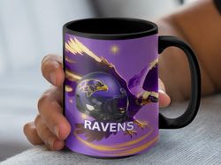Ravens Football NFL Team Helmet Design Coffee Mug