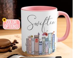 swiftea mug, gift for her birthday gifts for her, music album as books, swiftea
