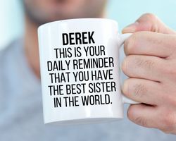 Personalized Brother Mug, Brother Coffee Mug, Gift for Brother, Mug for Brother,