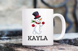 secret santa gift, snowman face mug, personalized hot chocolate mugs, funny coff
