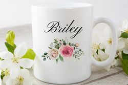 Personalized Name Mug for Women & Girls, Custom Name Coffee Mug, Name Coffee Cup