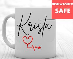 personalized nurse gift, gift for nurse, nurse coffee mug, custom coffee mug for
