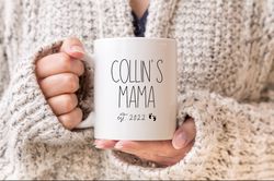 Mama Est Mug, First Time Mom Gift, New Mom Gift Ideas, Expec
