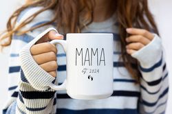 Mama Mug Est, New Mama Gifts, Mama Coffee Mug, Mama Mugs, Mo