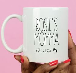 Momma Est Mug, Momma Gift, First Time Mom Gift, Momma 2023,