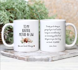 Mother In Law Mug, Mother-In-Law Gift, MIL Gift, Gifts for M