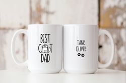 Cat Dad Mug, Cat Dad Gift, Best Cat Dad, Personalized Cat Mu