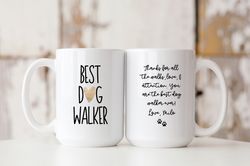 dog walker gift, best dog walker mug, personalized gift for