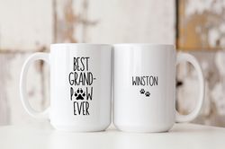 grandpaw mug, dog grandpa gift, best dog grandpa, dog grandp