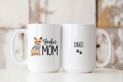Yorkie Mom Mug, Yorkie Gifts, Yorkshire Terrier, Yorkie Coff