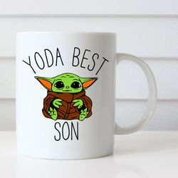 YODA Best Son Coffee Mug, Funny Coffee Mug for Son, Cute Coffee Mug for Son, Yod