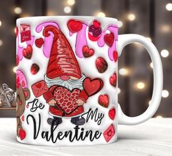 3D Inflated Be My Valentine Mug
