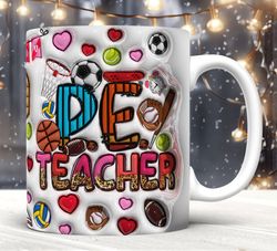 3D Inflated P.E Teacher Mug