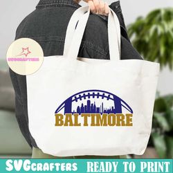 Baltimore Football Skyline Svg Digital Download