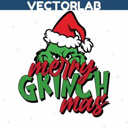 Merry Grinchmas PNG, Christmas PNG, Xmas Holiday PNG, Retro Christmas PNG, Grinchmas Lights PNG