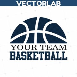 Basketball SVG, Split Name Frame Svg, Basketball Svg File For Cricut, Silhouette, Team Logo Svg, Vector Sport Clipart