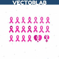 pink cancer ribbon svg, awareness ribbon svg bundle, breast cancer svg, cancer pink ribbon heart svg,survivor ribbon png