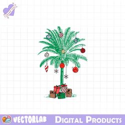 Christmas Palm Tree Beach Aloha SVG