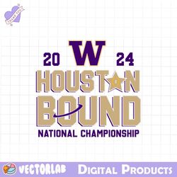 Washington Houston Bound National Championship SVG