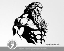 The mighty Zeus svg - svg cutting file