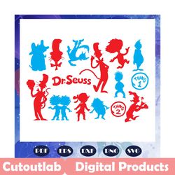 Dr Seuss SVG, Dr Seuss Cut File, Dr seuss Birthday, Dr seuss quote, Dr Seuss Counselor, School Gift Svg, Thing 1 Thing 2