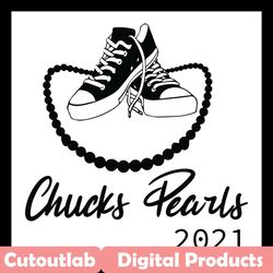 Chucks and Pearls 2021 Svg, Trending Svg, Chucks Svg, Pearls Svg, Chucks and Pearls Svg, Kamala Harris Vice President Sv
