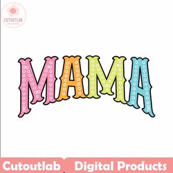 Retro Mama Bright Doodles SVG