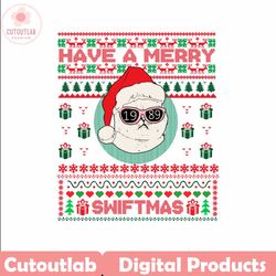 Have A Merry Swiftmas Karma Cat SVG