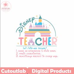 Teacher Definition Svg, Teach Love Inspire Svg, Teacher Shirt Design, Teacher Life Svg, Back To School Svg, Gift for Tea