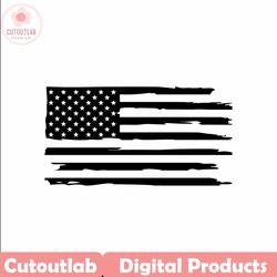 Tattered American Flag - Digital Download, Instant Download, svg, dxf, eps & png files included!