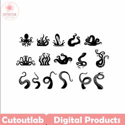 Tentacles SVG | Octopus SVG | Octopus Tentacles SVG | Kraken Svg | Squid Svg | Tentacles Clipart | Tentacles Vector | Te