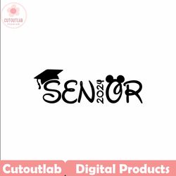 Senior 2024, Mickey Mouse Ears, Svg and Png Formats, Cut, Cricut, Dxf, Silhouette, Instant Download