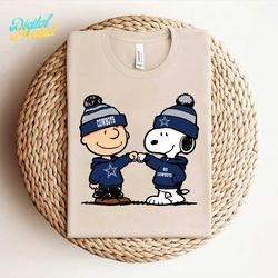 Charlie Brown And Snoopy Dallas Football Go Cowboys Svg