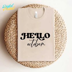 HELLO October Svg Files for Silhoutte
