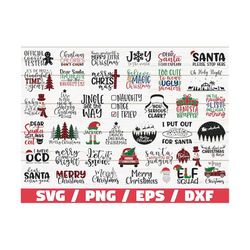 Christmas SVG Bundle / Funny Christmas SVG / Cut File / Cricut / Clip art / Commercial Use / Holiday SVG / Christmas Say