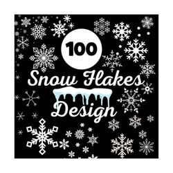 NEW! 100 Snowflake svg for Christmas Ornaments & More!  Snowflakes svg, Winter bundle, Snow flake cut file, Snow Svg, Fl