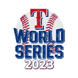 Texas Rangers 2023 World Series Baseball Svg