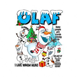 Frozen Olaf Snowman Christmas Santa Hat PNG