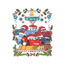 Lightning McQueen Tow Mater Cars Merry Christmas PNG