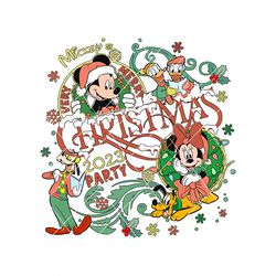 Mickeys And Friend Very Merry Christmas Party 2023 PNG