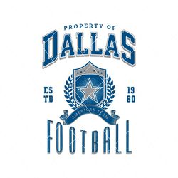 Property Of Dallas Football Americas Team Svg
